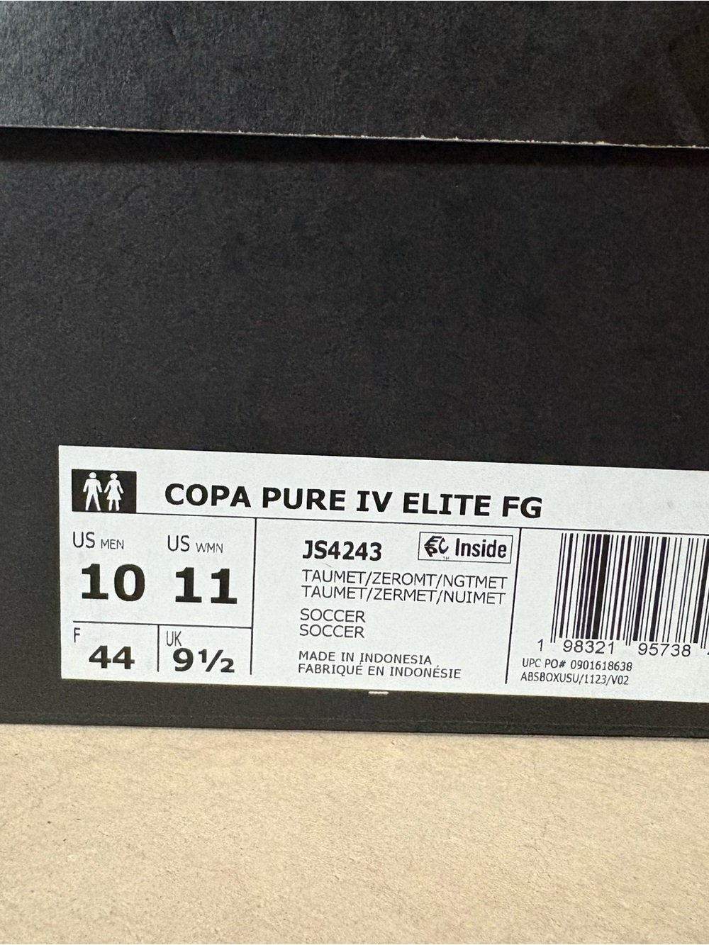 adidas Copa Pure II Elite FG Soccer Cleats Silver/White JS2423 US 10 - Picture 5 of 6